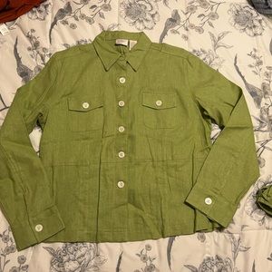 Erika Matching Jacket and Pants shirt size m pants Petite large